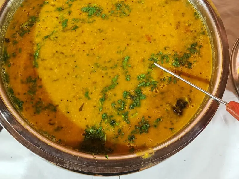 Jain vegetarian food served for a catering event